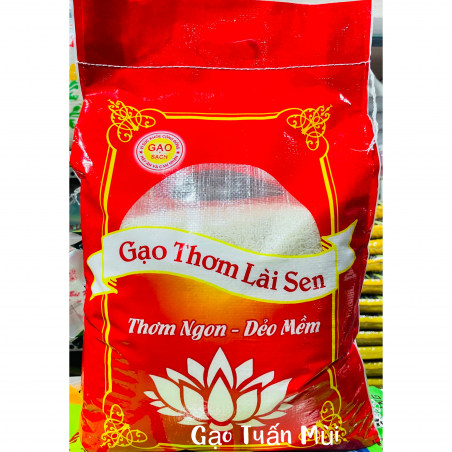 Gạo Lài Sen Dẻo Mềm Thơm Cơm